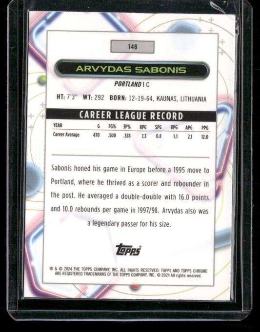 2023-24 Topps Chrome Cosmic #148 Arvydas Sabonis