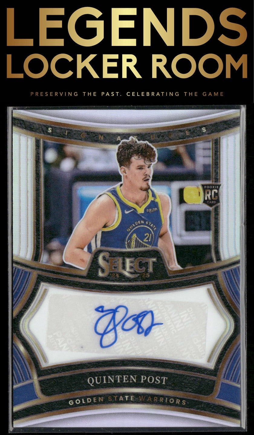 2024-25 Panini Select #RS-QPT Quinten Post Rookie Signatures /249