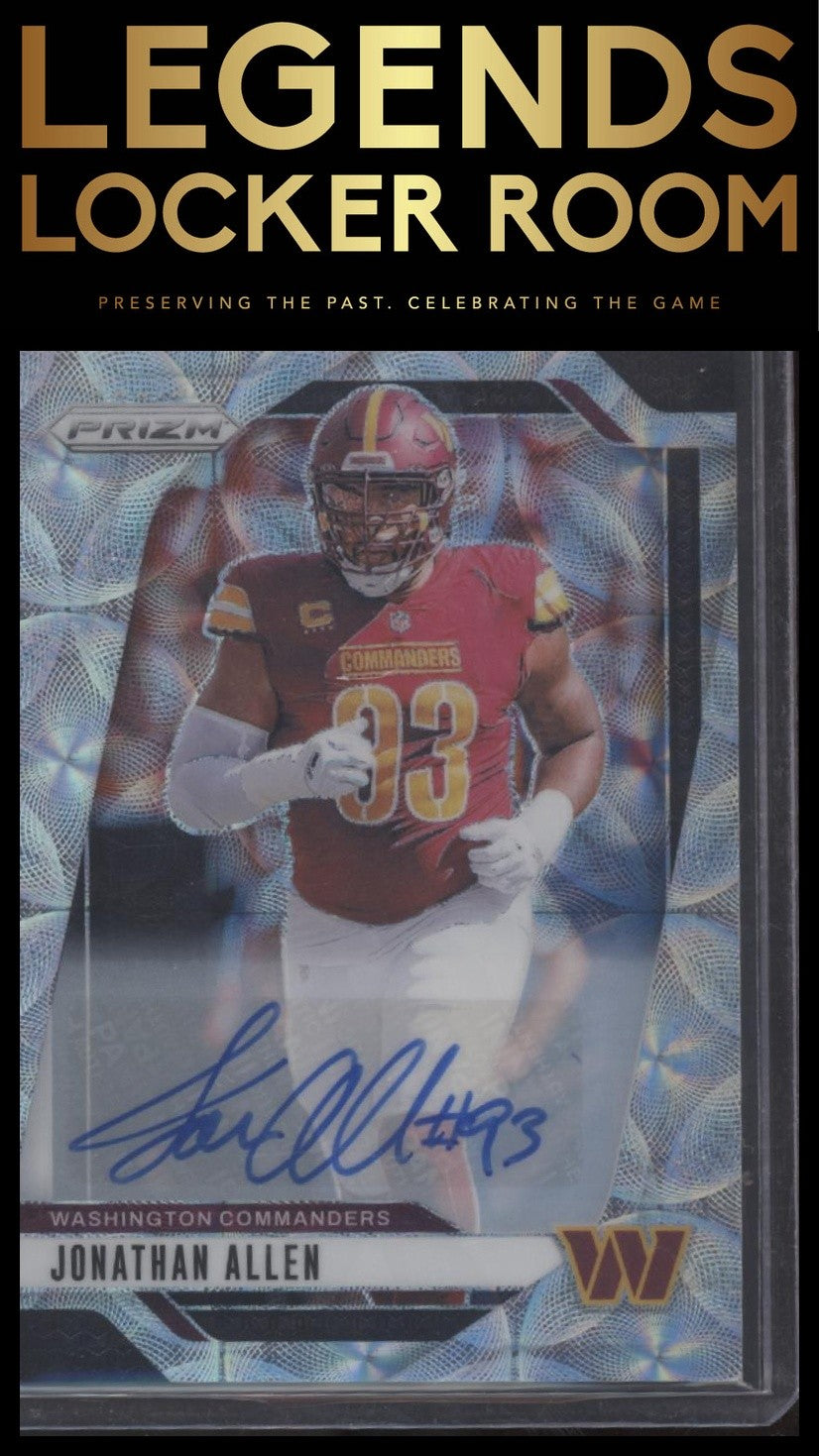 2024 Panini Prizm #292 Jonathan Allen Autographs Choice Prizm #/100