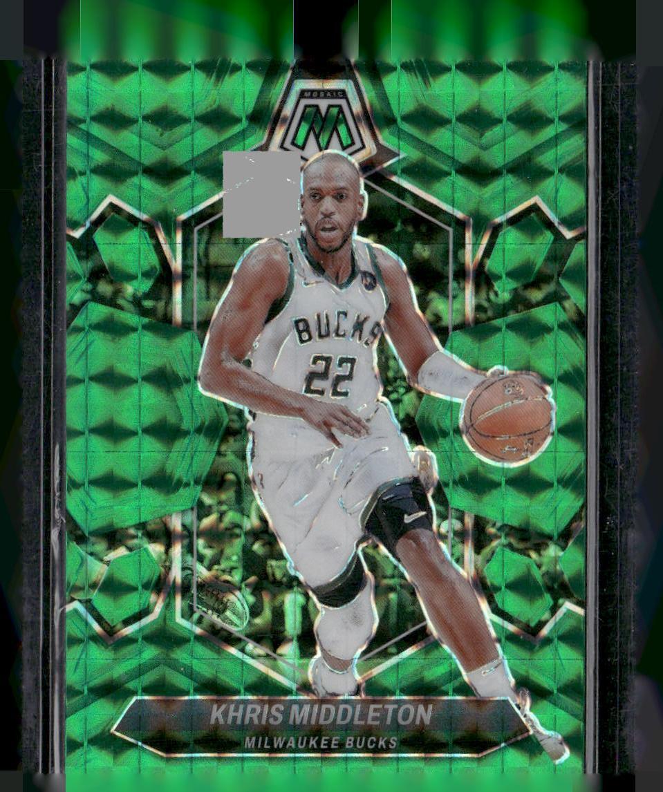 2023-24 Panini Mosaic #59 Khris Middleton Green