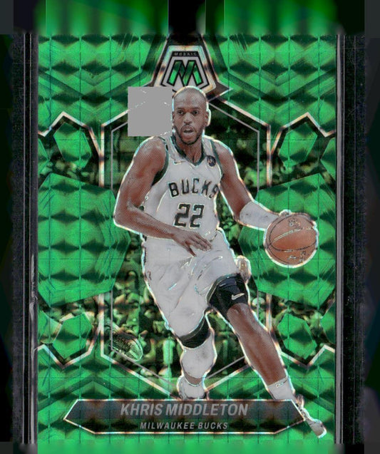 2023-24 Panini Mosaic #59 Khris Middleton Green