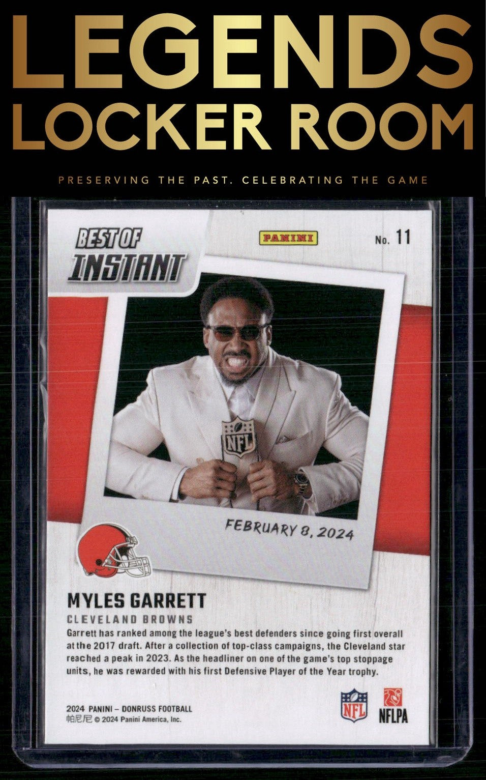 2024 Donruss #11 Myles Garrett Best of Panini Instant