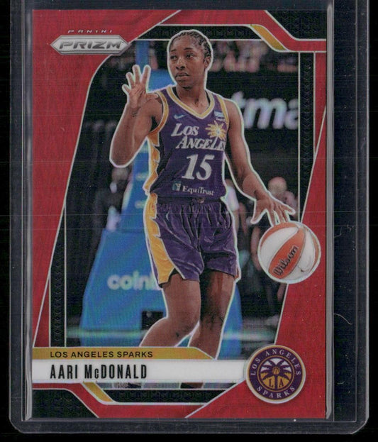 2024 Panini Prizm WNBA #97 Aari McDonald Red Prizms #/299