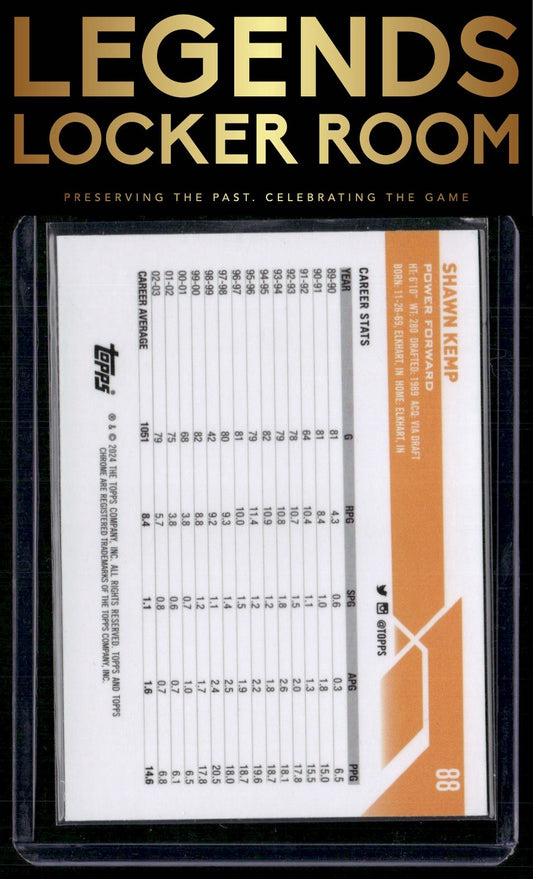 2023-24 Topps Chrome Sapphire Edition #88 Shawn Kemp