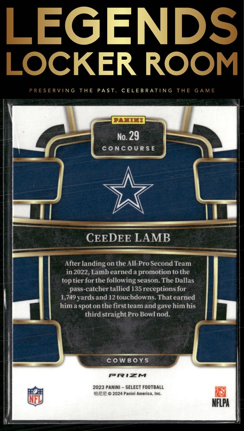 2023 Panini Select #29 CeeDee Lamb Silver Prizms