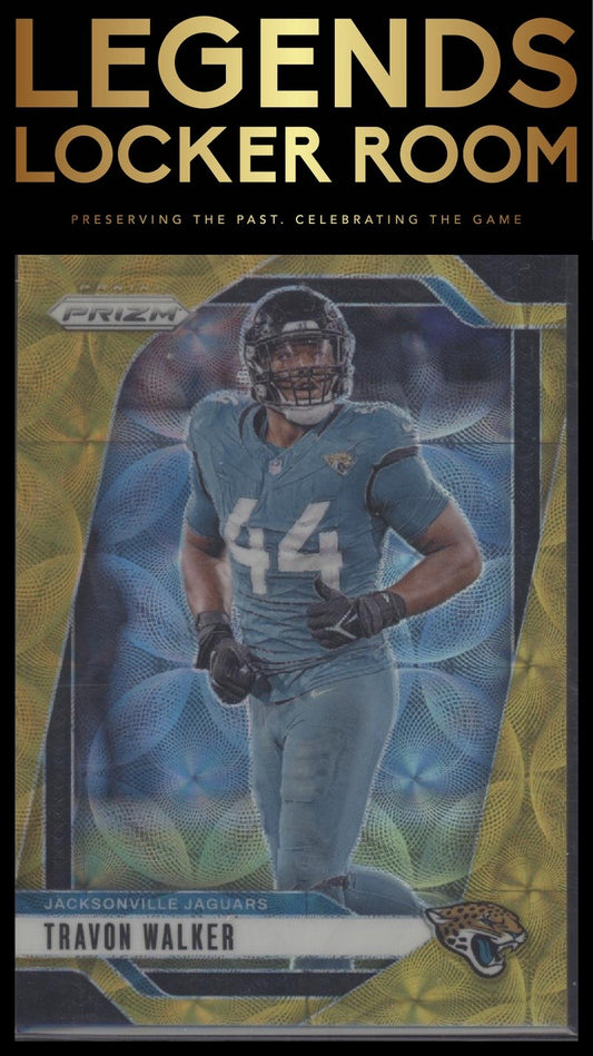 2024 Panini Prizm #133 Travon Walker Gold Scope 10/10 Bookend!