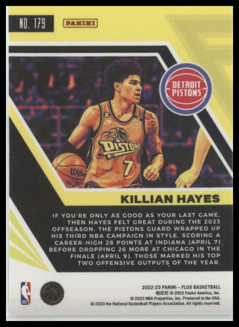 2022-23 Panini Flux #179 Killian Hayes