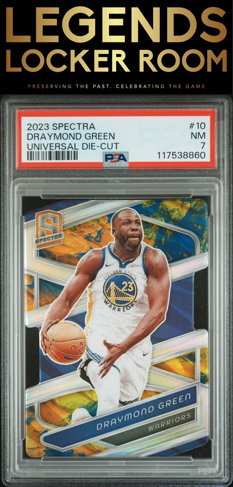 2023 Panini Spectra #10 Draymond Green Universal Die-Cut 3/8 PSA 7