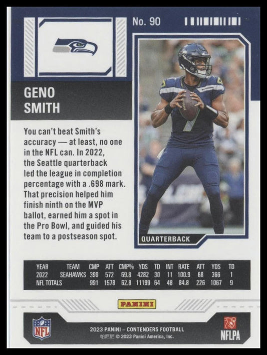 2023 Panini Contenders #90 Geno Smith