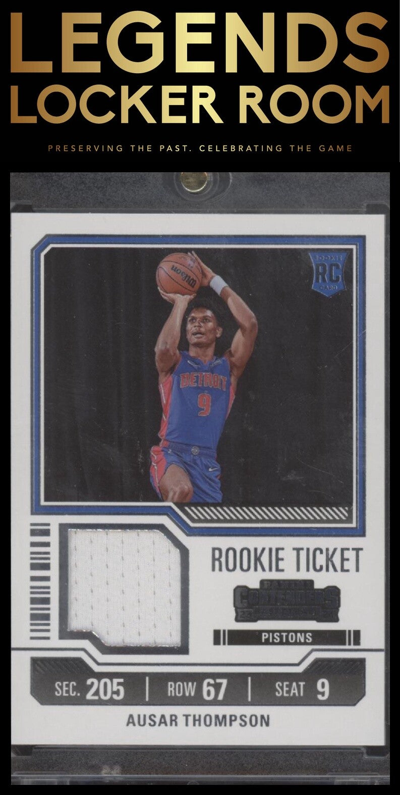 2023-24 Panini Contenders Ausar Thompson Rookie Ticket Swatches