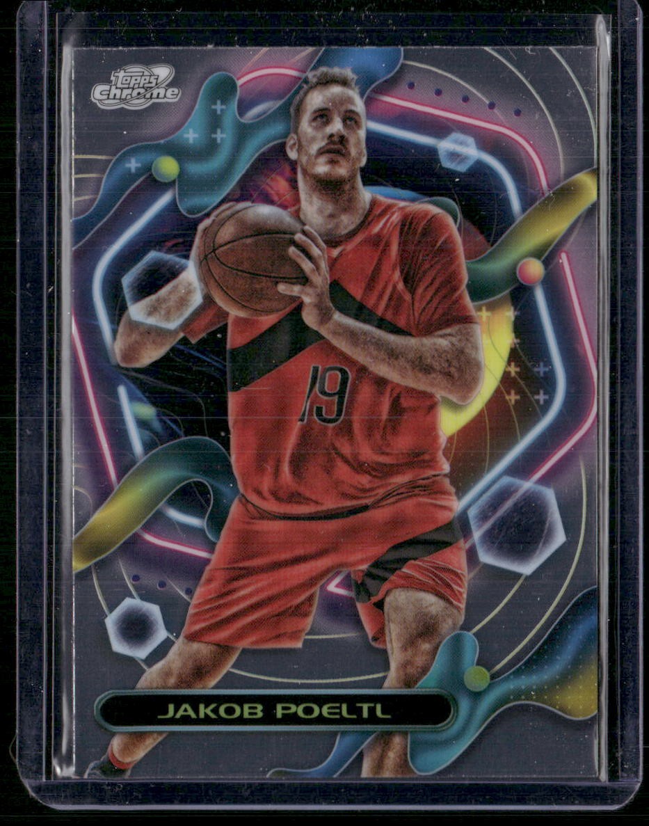 2023-24 Topps Chrome Cosmic #128 Jakob Poeltl