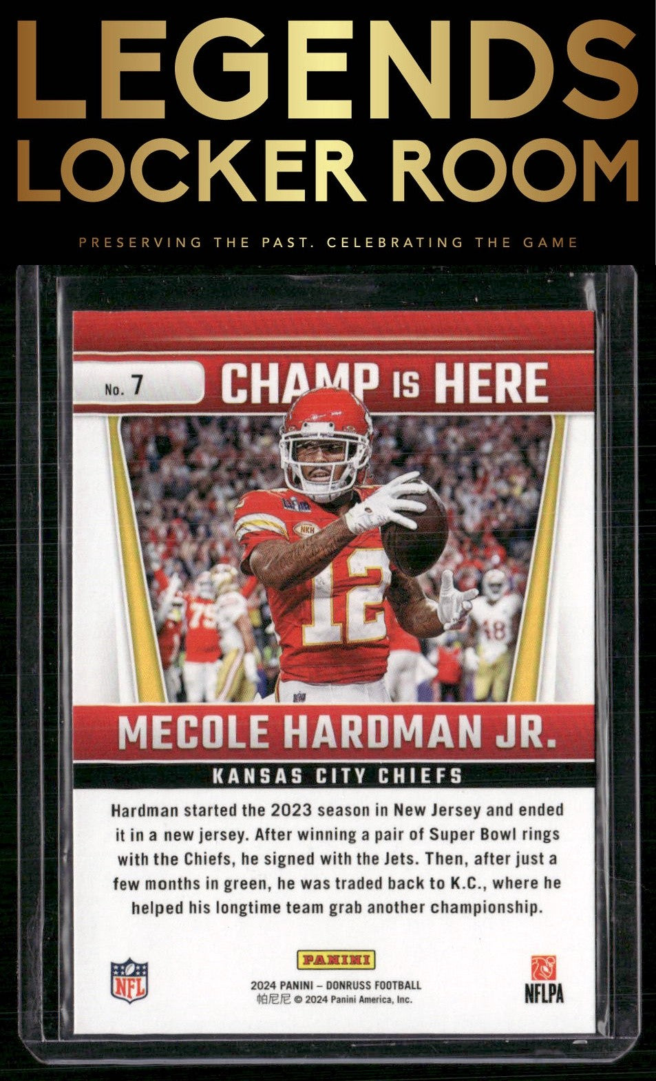 2024 Donruss #7 Mecole Hardman Jr. Champ is Here