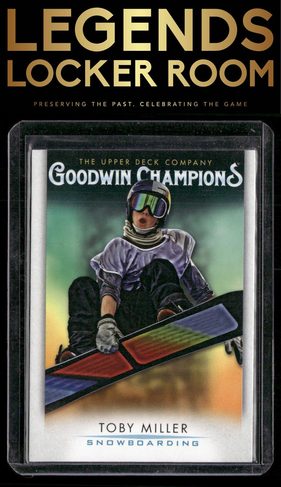 2021 Upper Deck Goodwin Champions #NNO Toby Miller Blank Back