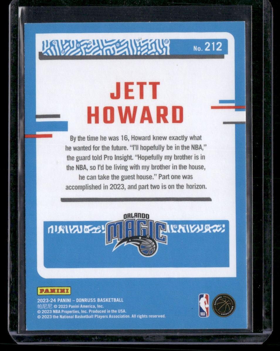 2023-24 Donruss #212 Jett Howard