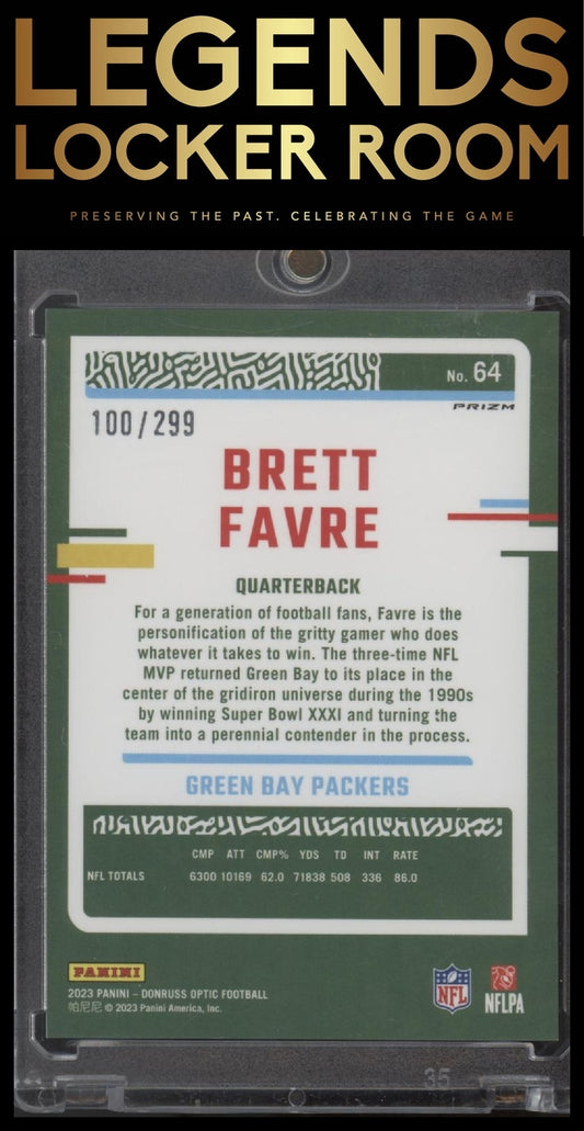 2023 Donruss Optic #64 Brett Favre Aqua /299