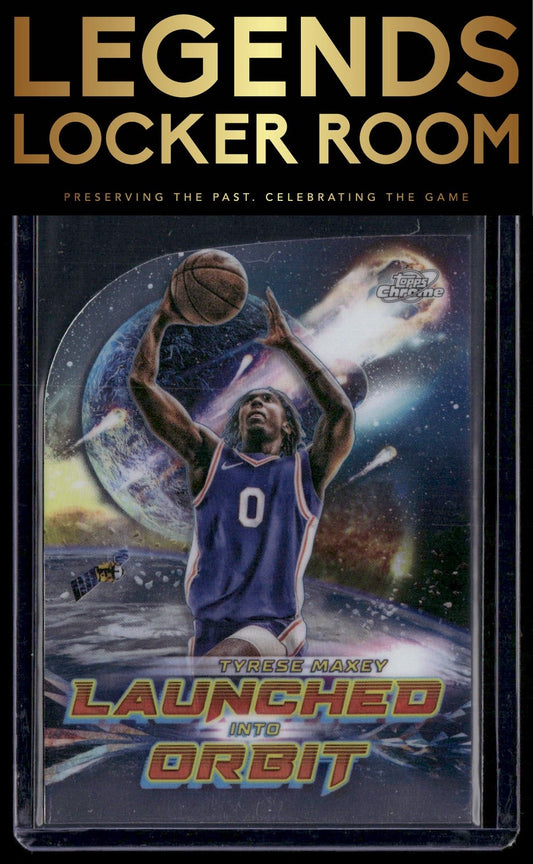 2023-24 Topps Chrome Cosmic #LIO-16 Tyrese Maxey Launched Into Orbit