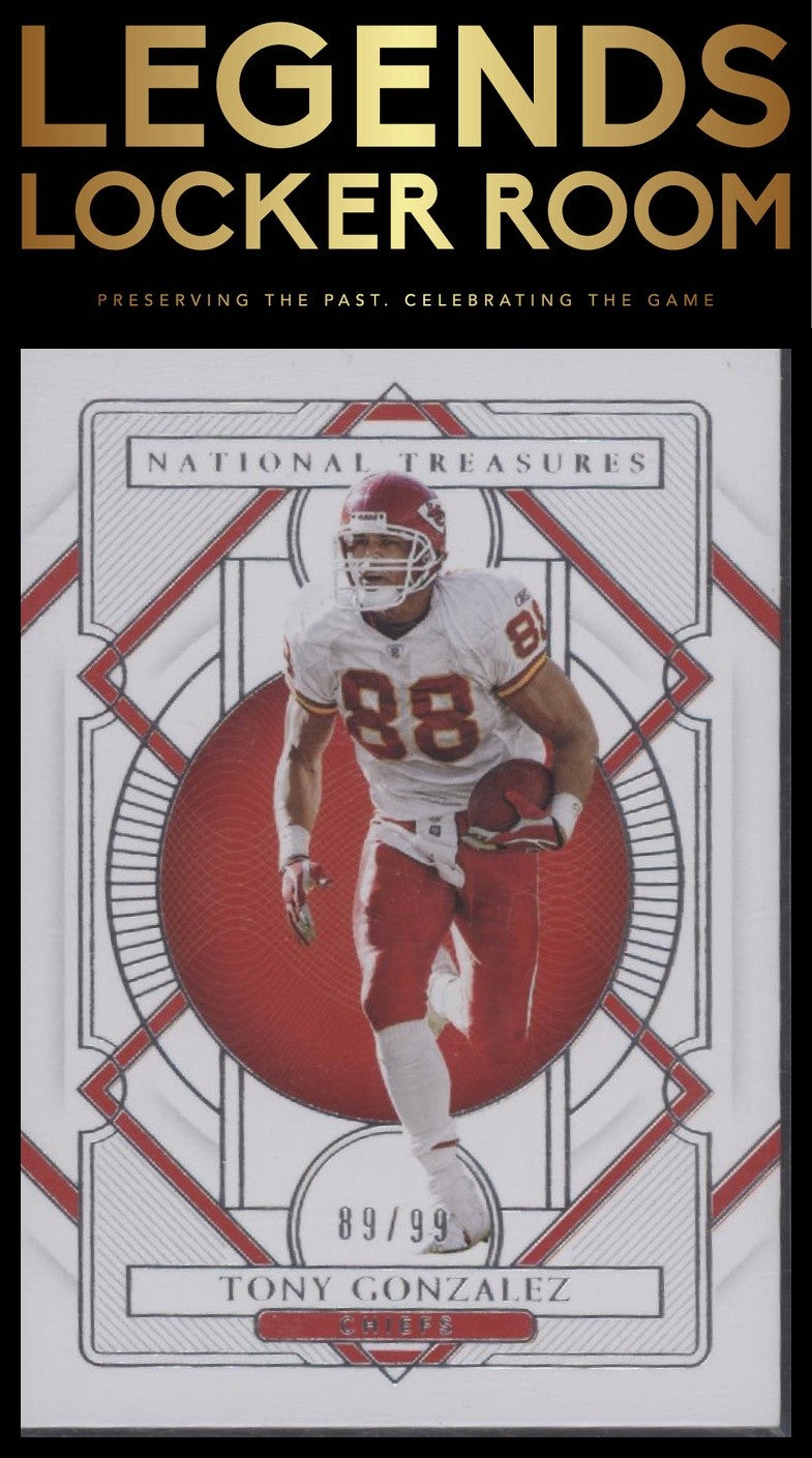 2020 Panini National Treasures #51 Tony Gonzalez #/99