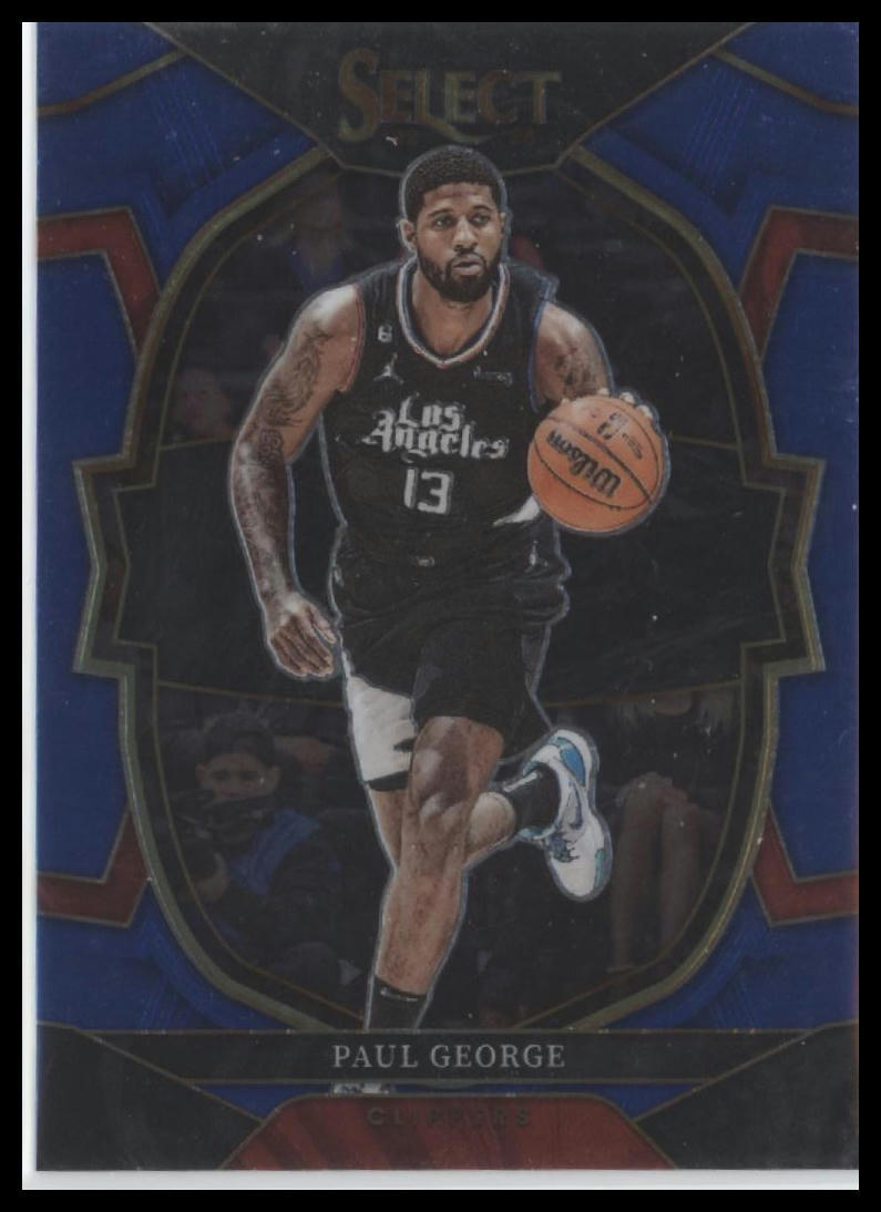2022-23 Panini Select #16 Paul George Blue (Retail Base)