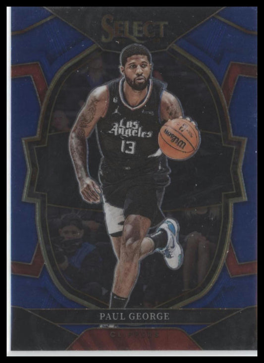 2022-23 Panini Select #16 Paul George Blue (Retail Base)