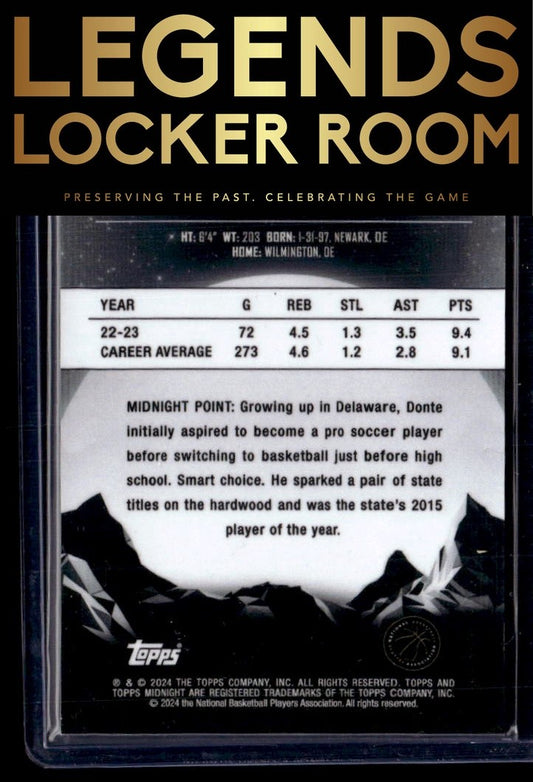 2023-24 Topps Midnight #24 Donte DiVincenzo
