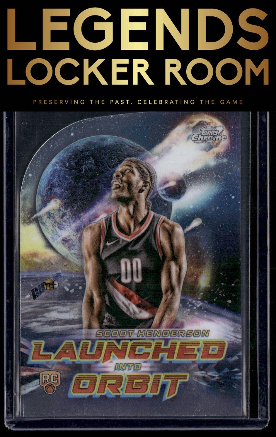 2023-24 Topps Chrome Cosmic #LIO-4 Scoot Henderson Launched Into Orbit
