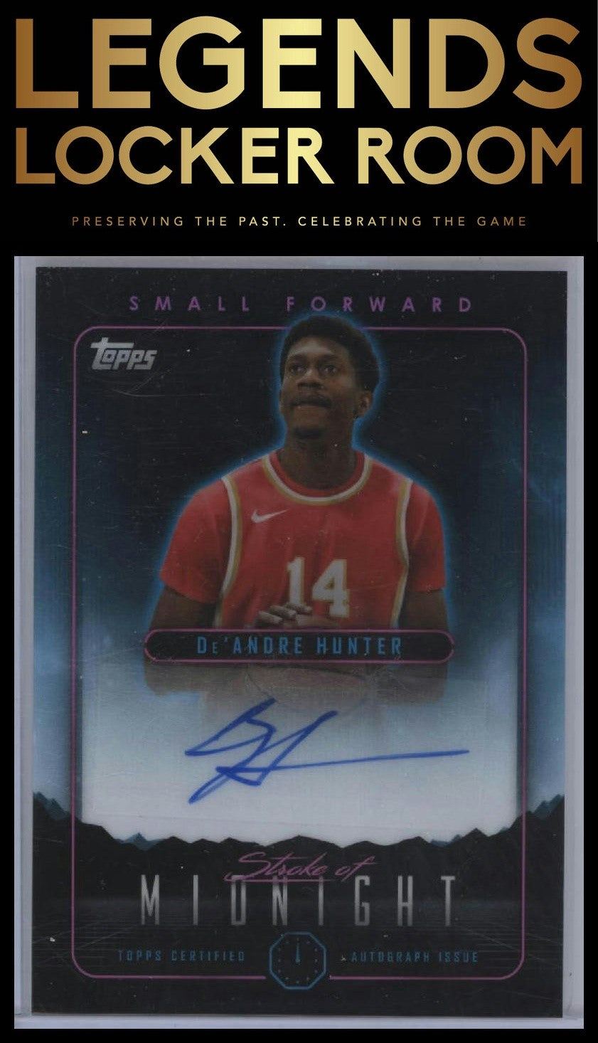 2023-24 Topps Midnight #SMA-DH De'Andre Hunter Stroke of Midnight Autographs