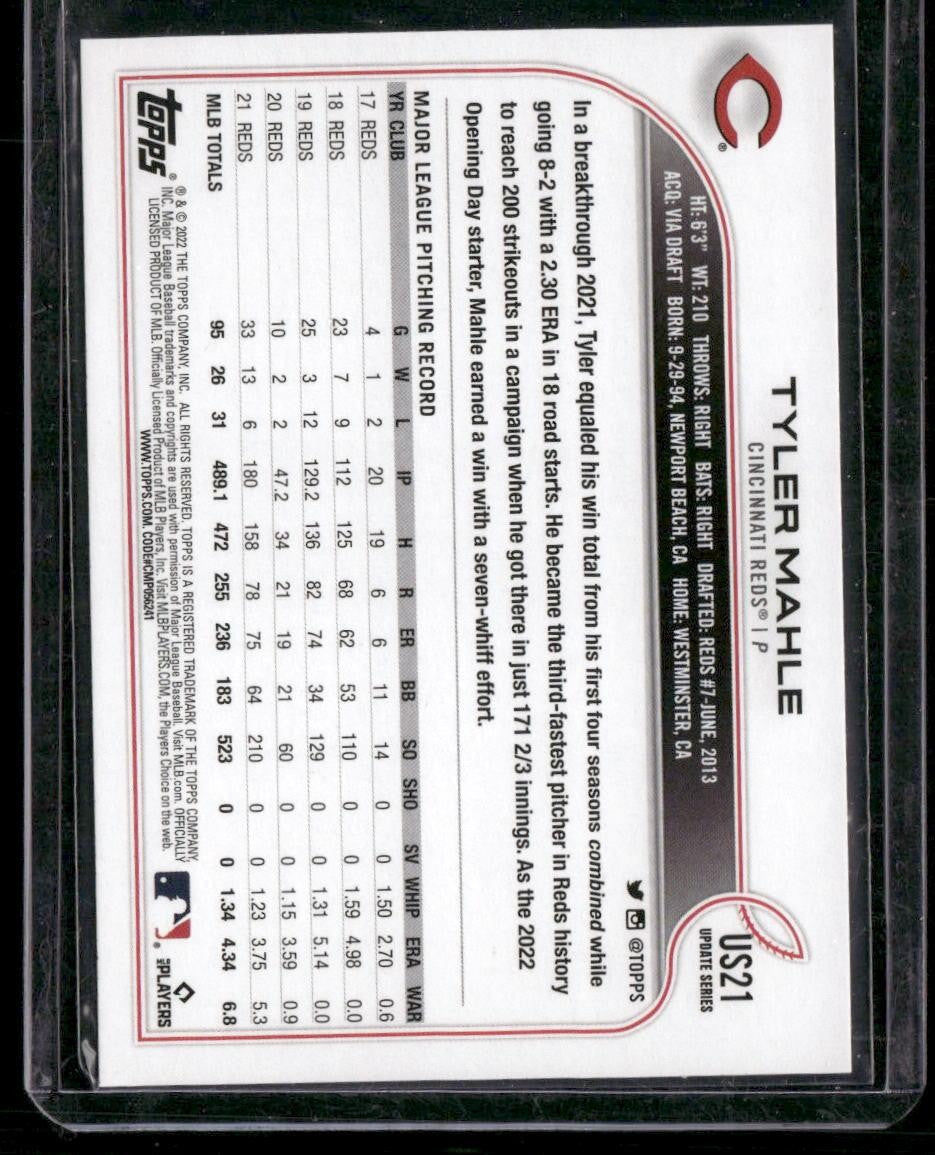 2022 Topps Update #US21 Tyler Mahle