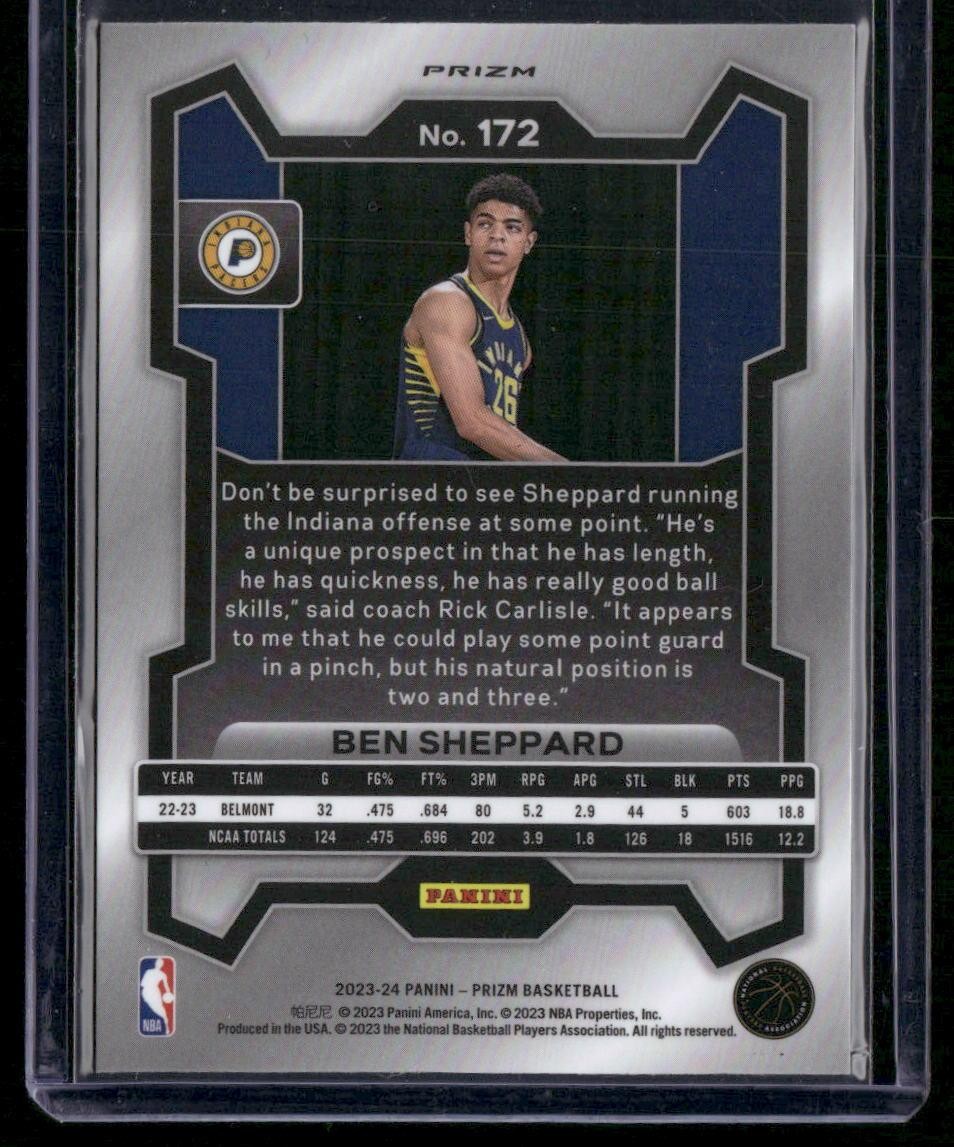 2023-24 Panini Prizm #172 Ben Sheppard