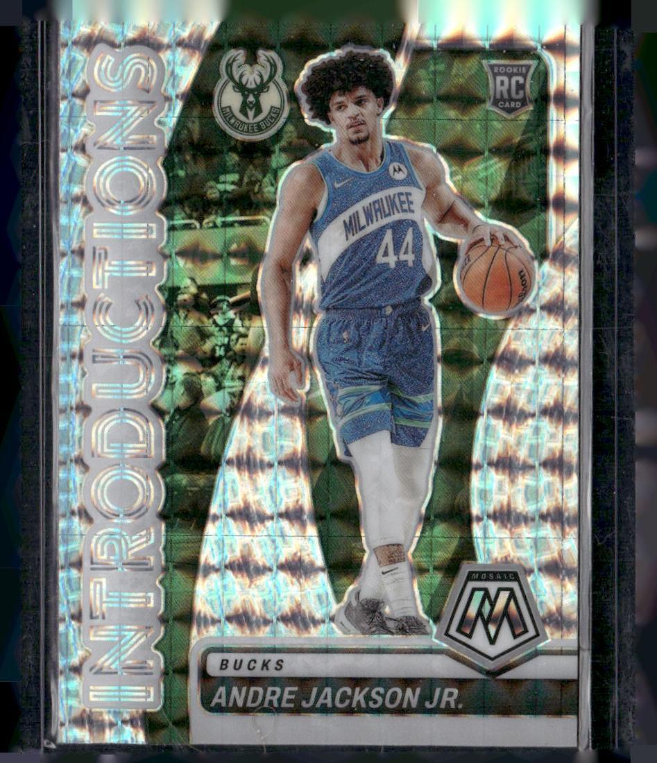 2023-24 Panini Mosaic #7 Andre Jackson Jr. Introductions Mosaic