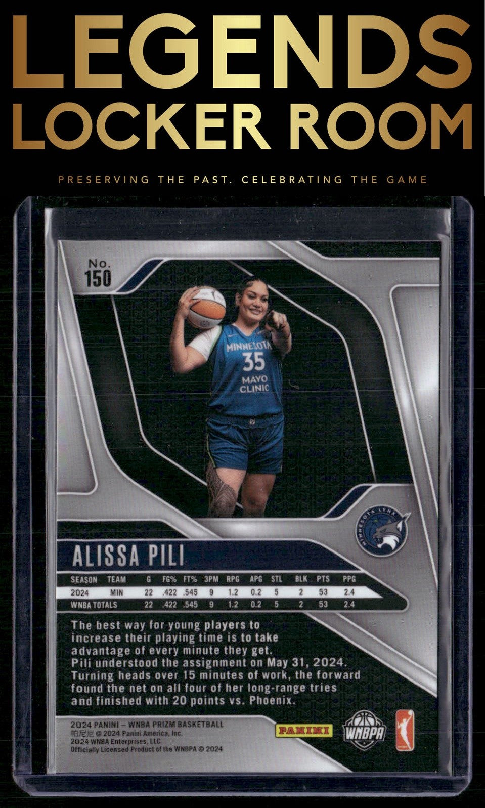 2024 Panini Prizm WNBA #150 Alissa Pili