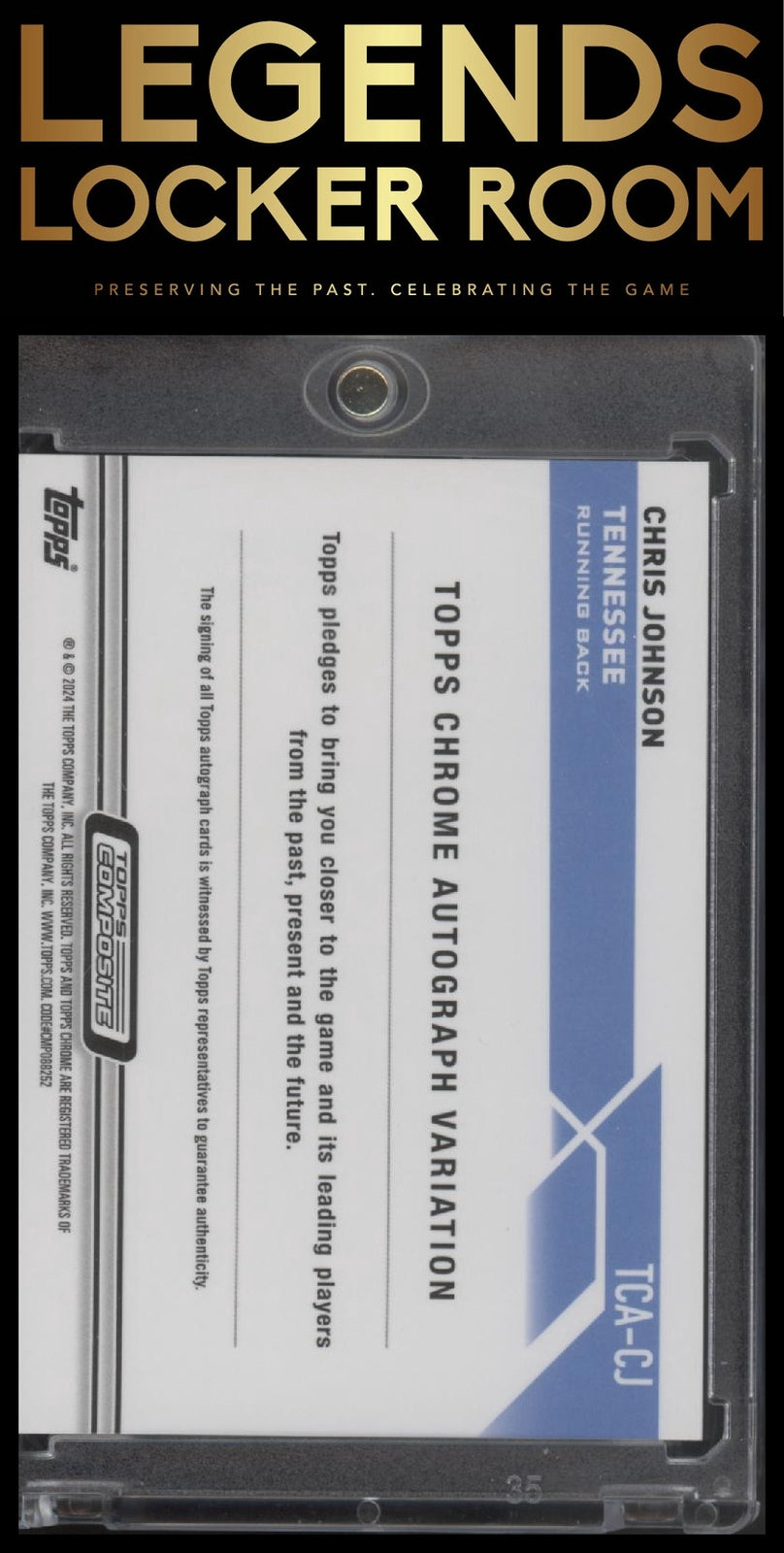 2023 Topps Composite #TCA-CJ Chris Johnson Topps Chrome Autographs Geometric