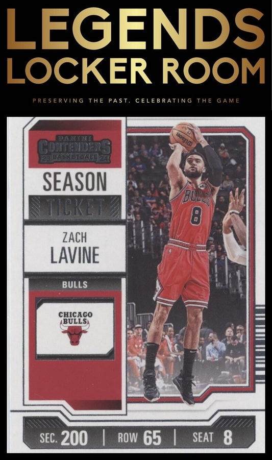 2023-24 Panini Contenders #41 Zach LaVine Season Ticket Retail