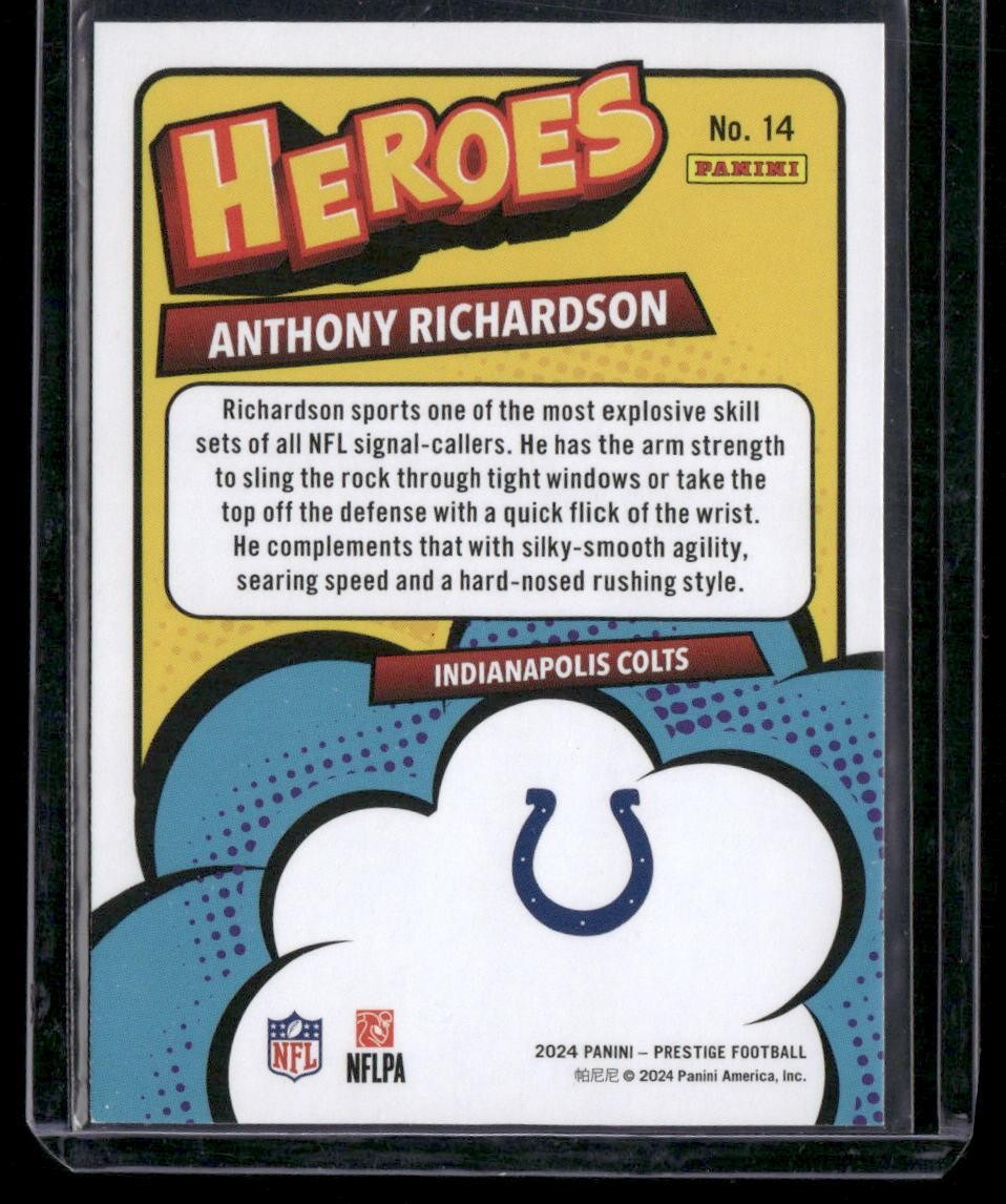 2024 Panini Prestige #14 Anthony Richardson Heroes