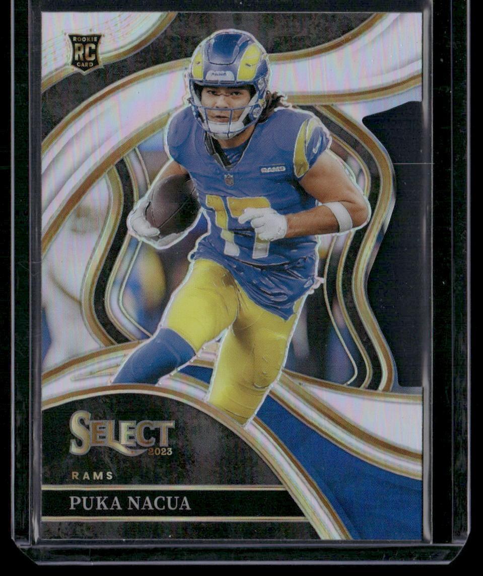 2023 Panini Select #224 Puka Nacua Silver Prizms Club Level Die Cut