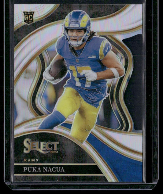 2023 Panini Select #224 Puka Nacua Silver Prizms Club Level Die Cut