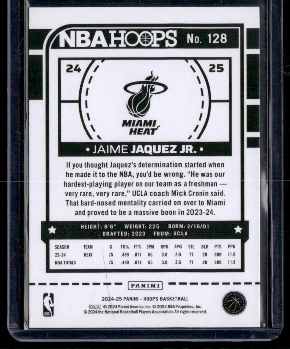 2024-25 Hoops #128 Jaime Jaquez Jr.