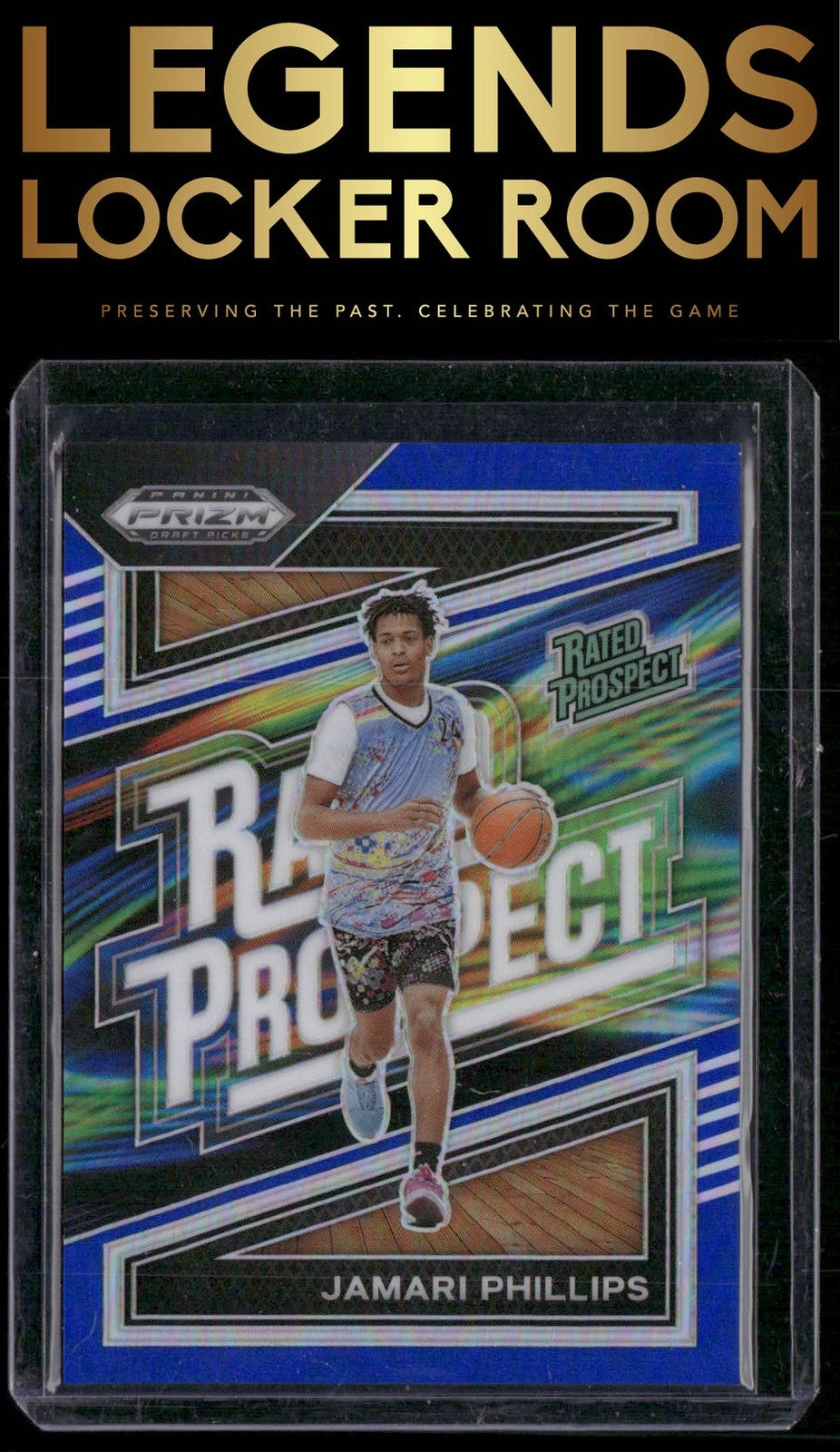 2024 Panini Prizm Draft Picks Jamari Phillips Rated Prospect Blue #/199