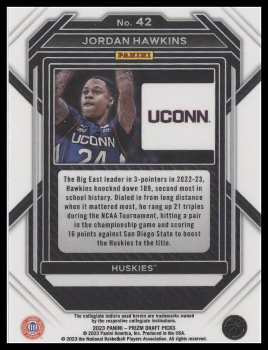 2023 Panini Prizm Draft Picks #42 Jordan Hawkins