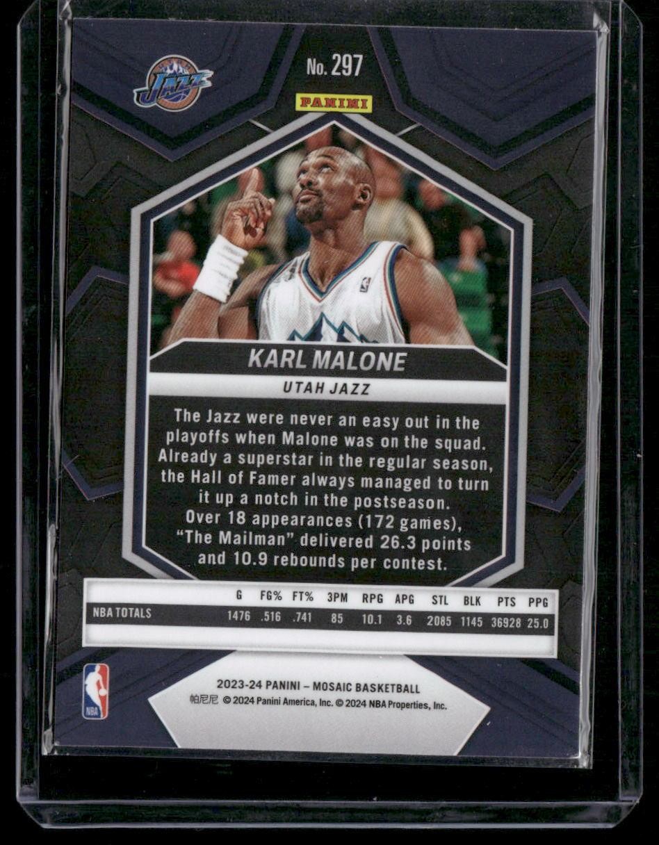2023-24 Panini Mosaic #297 Karl Malone