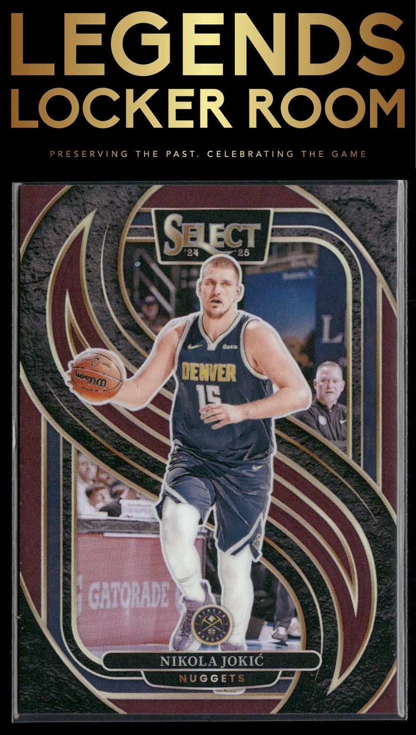 2024-25 Panini Select #140 Nikola Jokic Maroon Prizm #/175