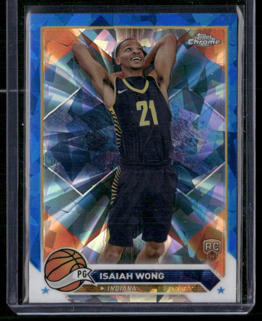 2023-24 Topps Chrome Sapphire #80 Isaiah Wong