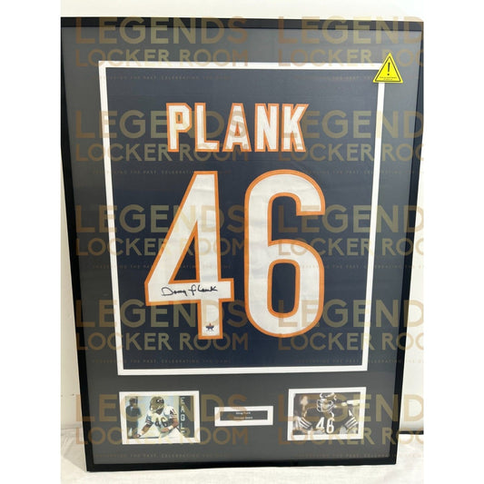 Framed Doug Plank Autographed Jersey (With Certificate of Authenticity)