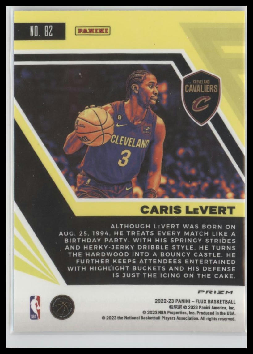 2022-23 Panini Flux #82 Caris LeVert Red Cracked Ice