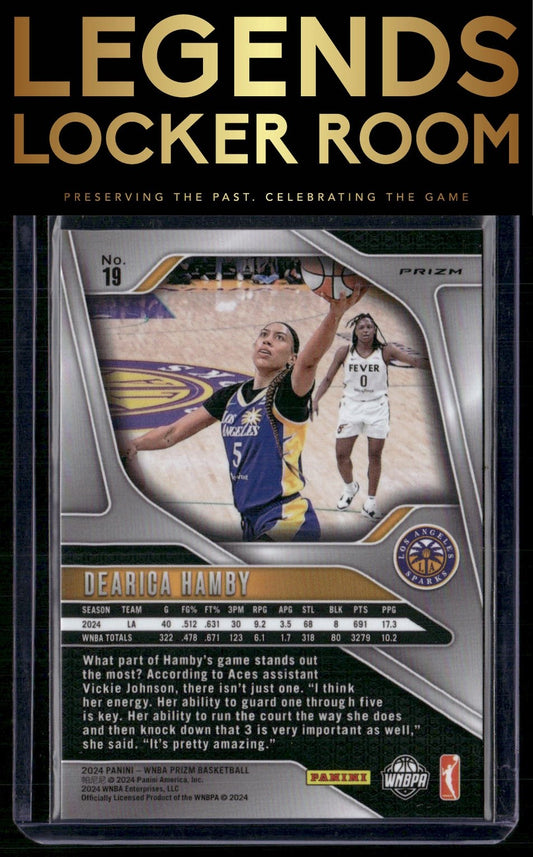 2024 Panini Prizm WNBA #19 Dearica Hamby Silver Prizms