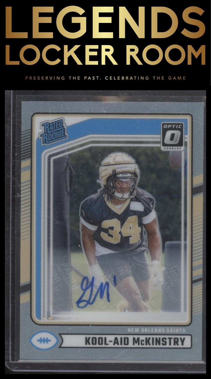 2024 Donruss #315 Kool-Aid McKinstry Optic Rated Rookies Preview Autograph