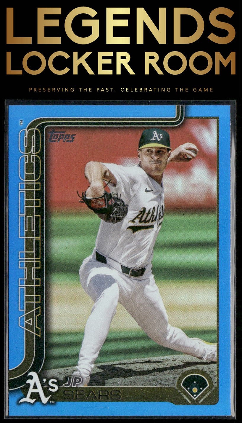 2025 Topps #680 JP Sears Blue Holo Foil #/150