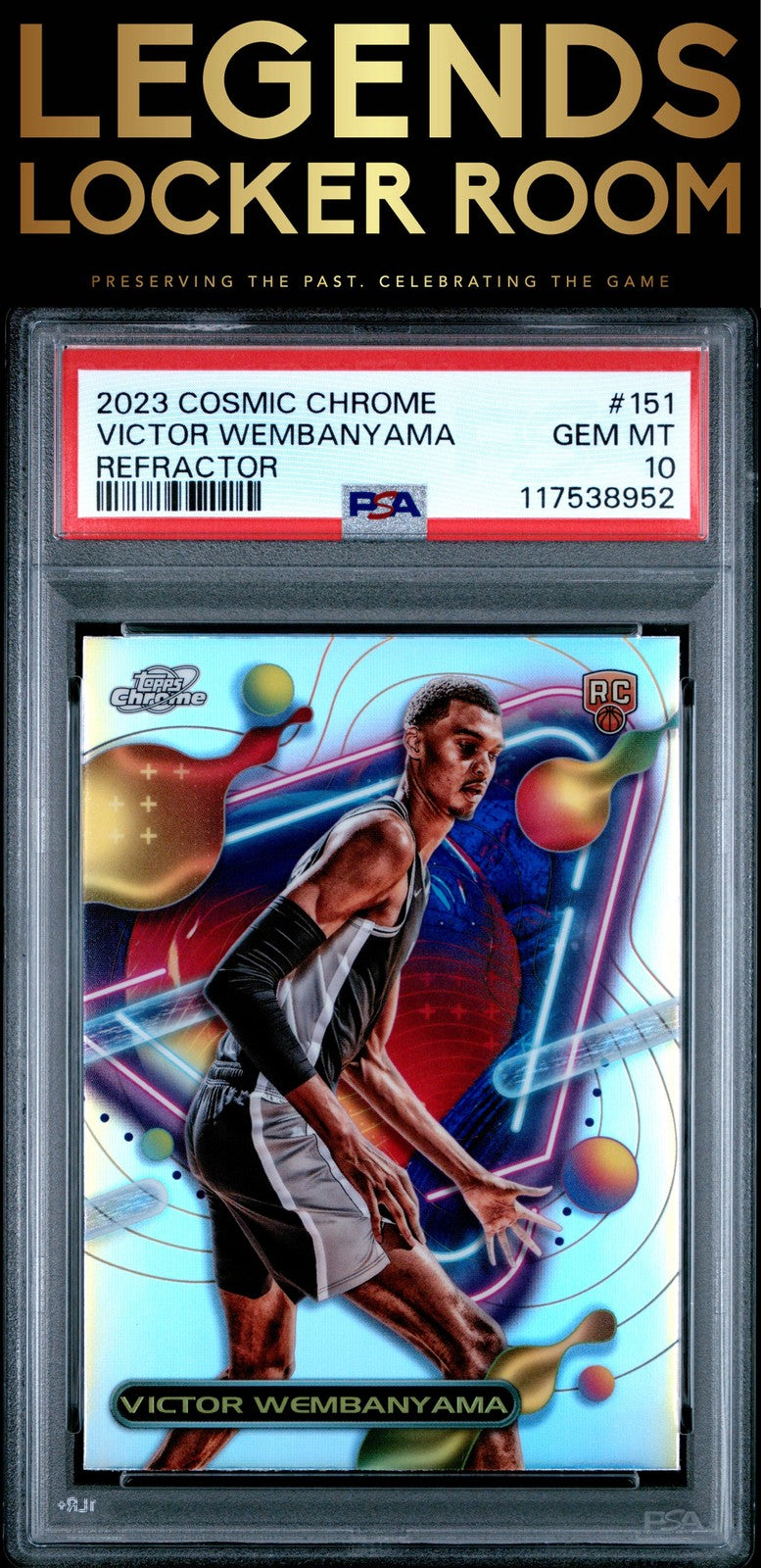 2023 Topps Cosmic Chrome #151 Victor Wembanyama Refractor PSA 10
