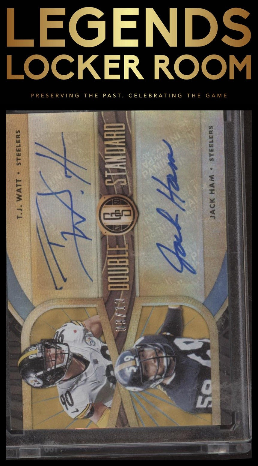 2024 Panini Gold Standard #DS-WH Tj Watt / Jack ham Double Standard /10