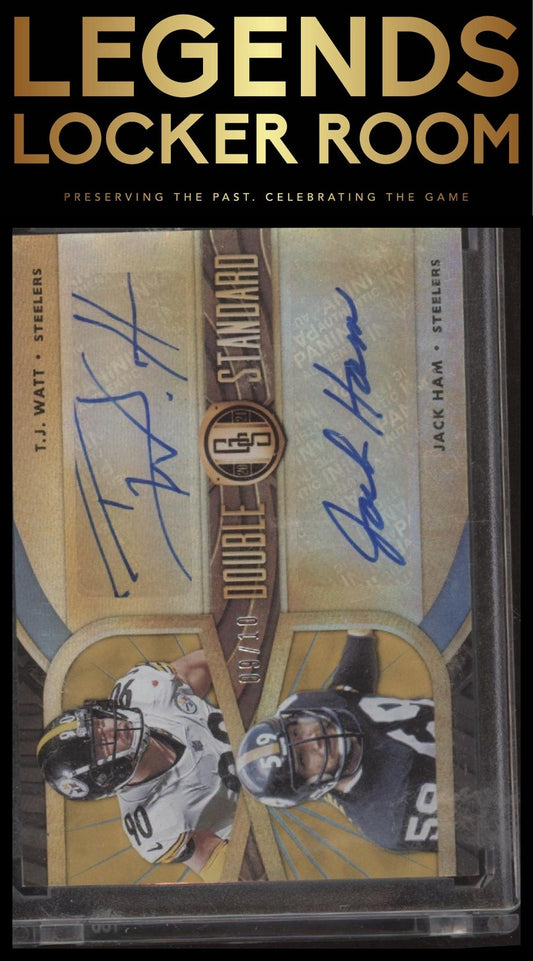 2024 Panini Gold Standard #DS-WH Tj Watt / Jack ham Double Standard /10