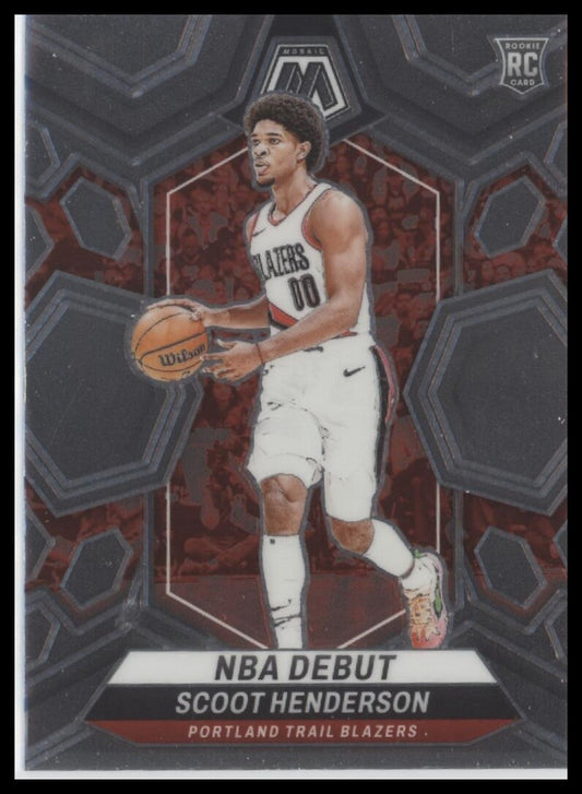 2023-24 Panini Mosaic #255 Scoot Henderson NBA Debut